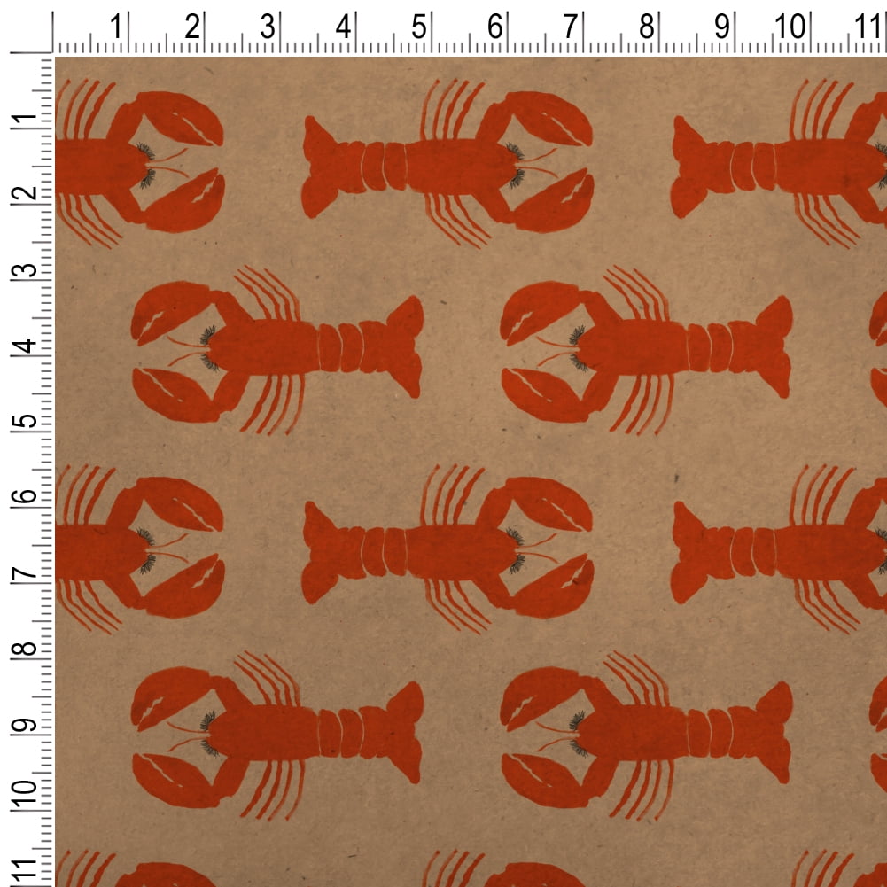 Cute Maine Lobsters Pattern Premium Kraft Roll Gift Wrap Wrapping Paper