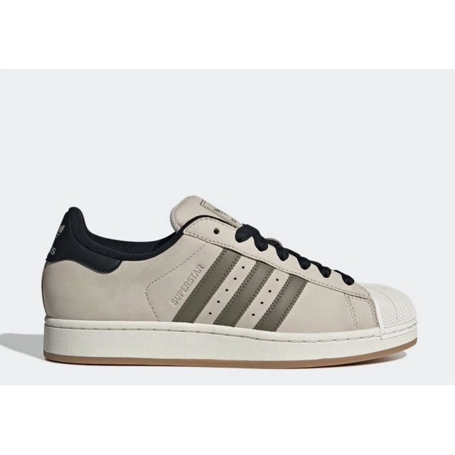 Adi-das Originals SUPERSTAR II MEN'S SHOES JI0138 Beige / Olive Strata / Core