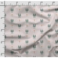 thumbnail image 2 of Soimoi Llama Alpaca Print, Velvet Fabric, Decor Sewing Fabric by The Yard 54 Inch Wide,Decorative Fabric for Upholstery and Home Accents, Light Pink & Black, 2 of 5