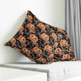 thumbnail image 3 of Halloween Pillow Covers 26x26 Inch Decorative Throw Pillow Cover, Country Retro Orange Pumpkin Skull Cobweb Sofa Pillowcases Accent Cushion Case Home Decor Bedroom Living Room, 3 of 6