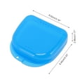 thumbnail image 4 of Unique Bargains 1 Pc Braces Box with Vent Holes Compact Braces Storage Box Clear Blue, 4 of 5