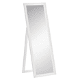 thumbnail image 1 of 58" x 20" Full Length Mirror with Frame, Floor Standing Mirror, Rectangular Full Body Mirror for Bedroom, Living Room, White, 1 of 7