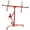 Red, variant on Olurrisa Drywall Lift, 150lb Drywall Lift Jack with Wheels - 13FT Adjustable Steel Sheetrock Hoist for Ceiling & Wall Installation -No Tools Assembly, Red