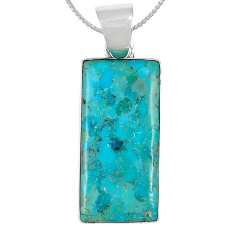Turquoise Jewelry Necklace for Women Sterling Silver 925 | Turquoise Network | P3335-C75-SST20