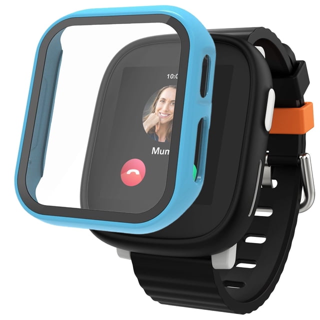 Protective Case with Tempered Glass Film & PC for X6 Play Smartwatch - All-Encompassing Protection