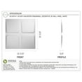 thumbnail image 2 of Ekena Millwork 19 5/8"W x 19 5/8"H Galveston EnduraWall Decorative 3D Wall Panel (10-Pack for 26.75 Sq. Ft.), 2 of 12