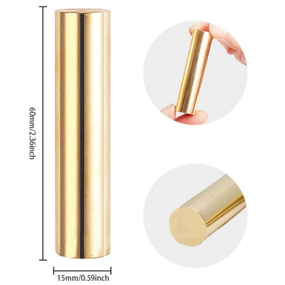 1pc Wax Seal Stamp Mini Brass Stamp Wax Seal for Envelope Invitation Wedding Embellishment Bottle Decoration Balloon 60x15mm