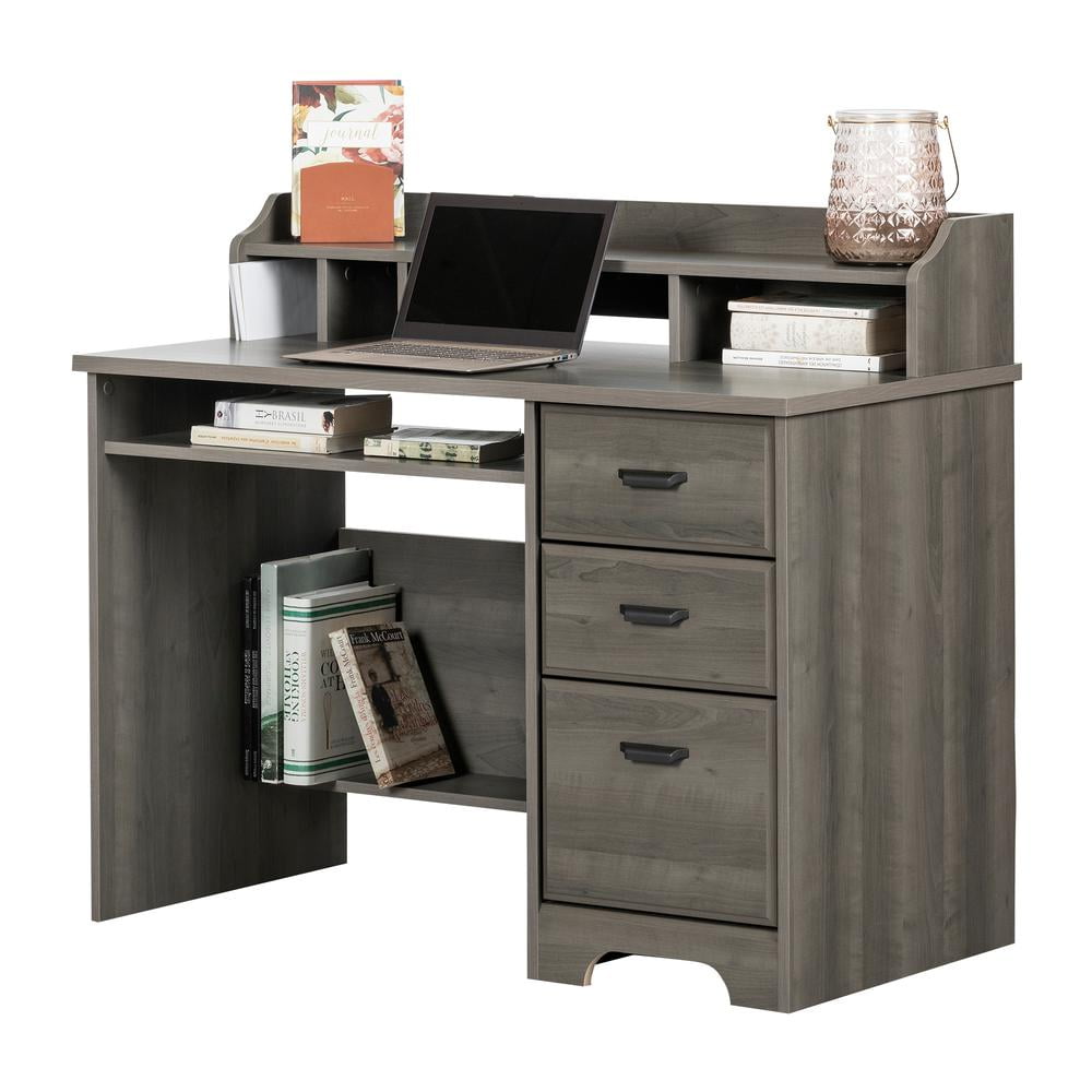 South Shore Versa, Traditional Desk, Medium Desk Gray