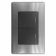 thumbnail image 3 of 5 PZS Placa Acero Inox Con 2 Apagadores Sencillos Wanergy, 3 of 7