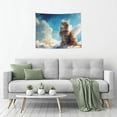 thumbnail image 5 of Kdxio Blue Sky Winged Cat Wall Hanging Tapestries Banner For Bedroom College Dorm Home Living Room Party Decor 29X37 In, 5 of 8
