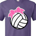 thumbnail image 3 of Inktastic Volleyball with Pink Bow T-Shirt, 3 of 4