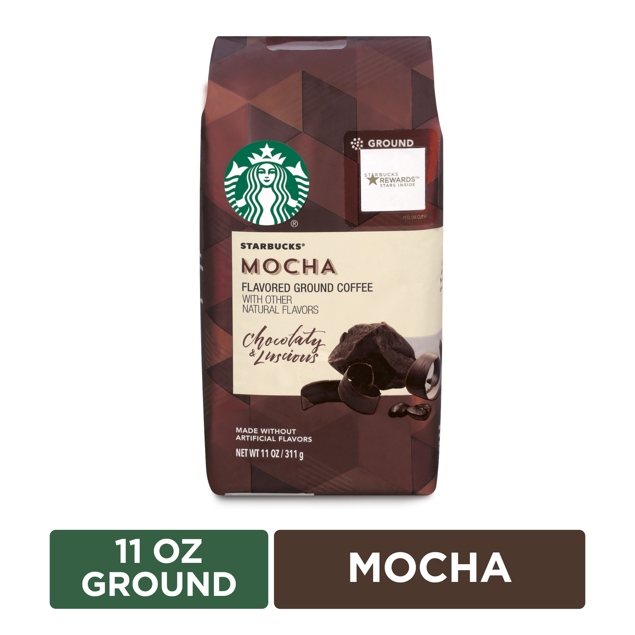 Starbucks Flavored Ground Coffee — Mocha — No Artificial Flavors 