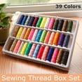 thumbnail image 1 of 39 Roll Sewing Cotton Thread Box Kit Set For DIY Sewing/Embroidery Machine, 1 of 8