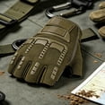 thumbnail image 3 of Ceisia Men Half Finger Cycling Gloves Shock Absorbing Padded Adjustable Wrist Strap Breathable Non Slip Sport Protective Gear For Biking Driving Workout Gift, 3 of 5