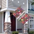 thumbnail image 2 of Spring Summer Multicolored Flower Leaves Garden Flag 28x40 Inch Double Side for Outdoor Courtyard Garden Decor Flowers Welcome Holiday Flag for Outside Decoration, 2 of 6