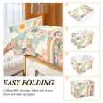 thumbnail image 2 of Yayeee Collapsible Cube Storage Bin with Lid Fabric Closet Decorative Basket with Handles, Beige Rainbow Clouds, 2 of 7