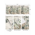 thumbnail image 3 of Spring Eucalyptus Coastal Curtain Valance for Windows/Living Room/Kitchen/Bathroom/Café, Short Rod Pocket Tier Curtain Window Treatment Panel Starfish Summer Shell Topper Curtain 42''x12'', 3 of 6