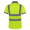 thumbnail image 5 of GOGO High-Visibility T-Shirt with Moisture Wicking Mesh with Pocket-Neon Yellow-M, 5 of 5