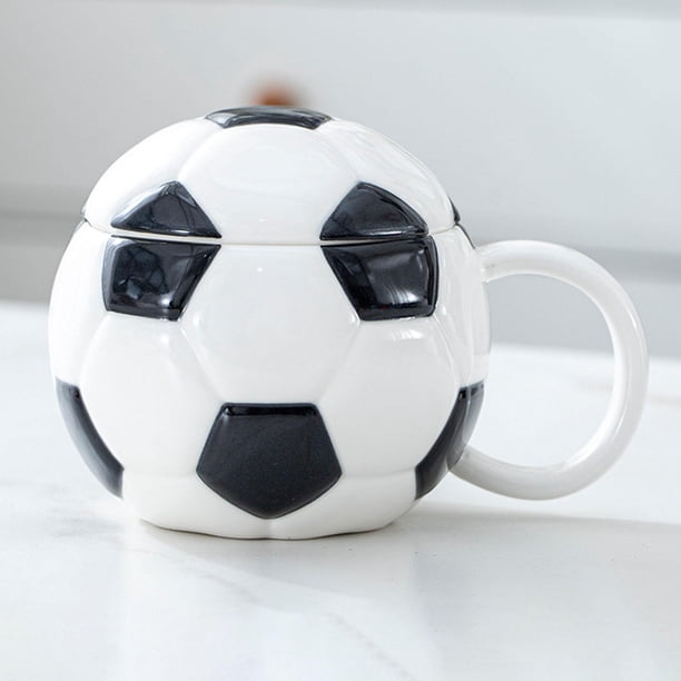 Taza de café de cerámica Taza de fútbol Funny Juice Cup Regalos Taza de béisbol pintada a mano Espresso Latte Taza para niños de apartamento de cocina Fútbol americano