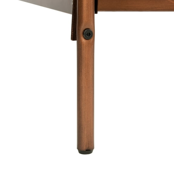 SAFAVIEH Paloma Metal Retro Bed Frame, Queen, Antique Bronze