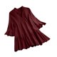 thumbnail image 1 of Tops de Mujer Elegantes Blusas Casuales Camisas de Moda Camiseta de Color Sólido Manga de Trompeta Manga Corta Cuello en V Odeerbi  ODB168711, 1 of 9
