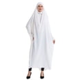 thumbnail image 5 of Gamivast Women Islamic Prayer Gown Full Cover Muslim Abaya Long Sleeve Loose Fit Dubai Kaftan Modest Hooded Robe Islamic Prayer Clothing Hijab Wear, 5 of 7