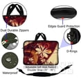 thumbnail image 2 of LSS 8-10.2 inch Laptop Sleeve Bag Compatible with Acer, Dell, HP, Sony, MacBook, Carrying Case Pouch w/ Handle & Adjustable Strap - Gold Flower Floral, 2 of 3