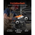 thumbnail image 2 of VEVOR 20V Portable Cordless Band Saw 5 Inches Deep Cut Variable Speed (Bare Tool), 2 of 9