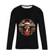thumbnail image 4 of Blusas y camisas de manga larga y cuello redondo para hombre, informales, con estampado navideño, deportivas, de poliéster., 4 of 5