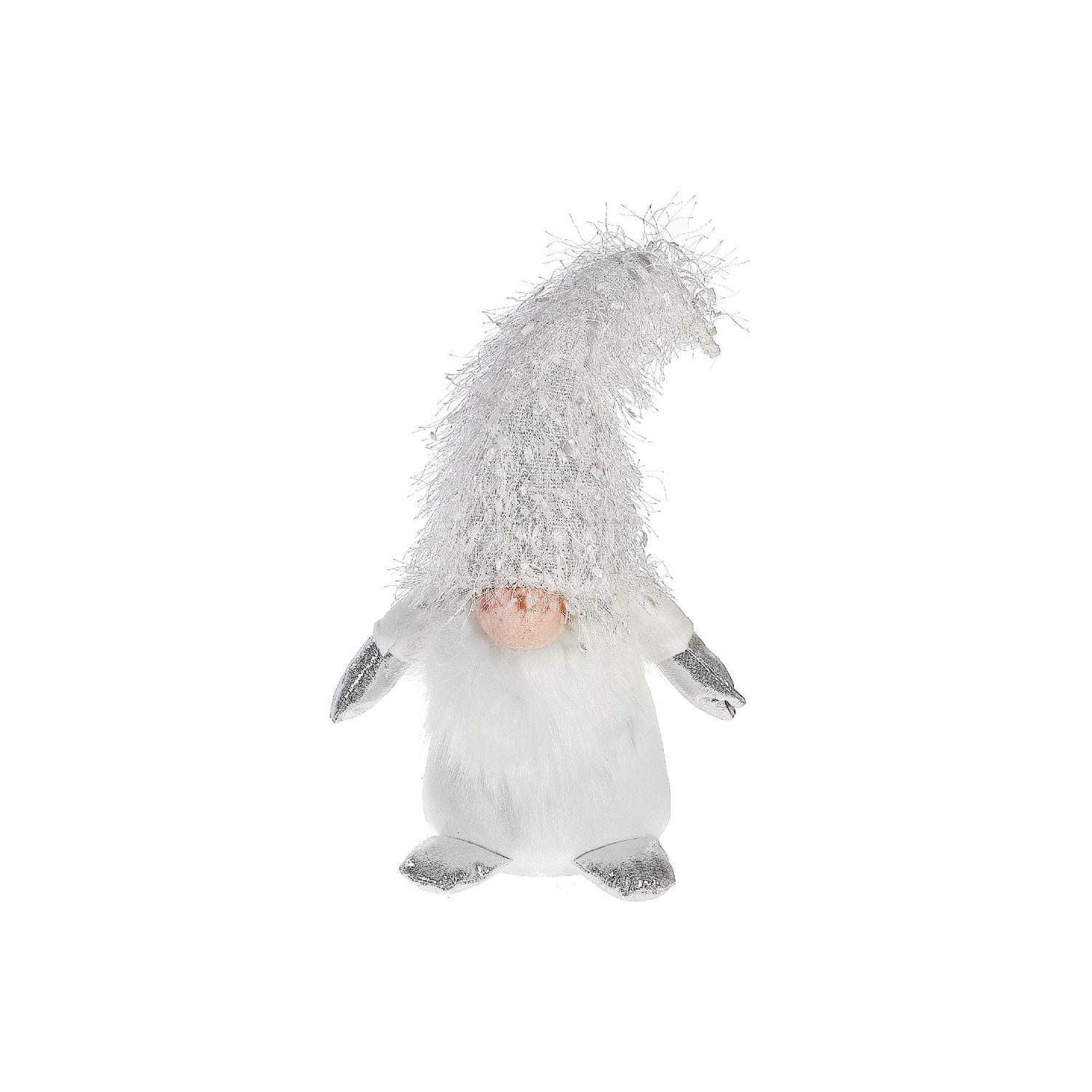 Sitter En Peluche De Gnome Blanc De Noël 15,7 "