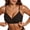 Black, variant on Women's Jelly Bras No Underwire V Neck Scalloped Trim Bust Lifting Buttery Soft T-Shirt Bras Seamless Full Coverage Bras with Adjustable Thin Straps Brown S