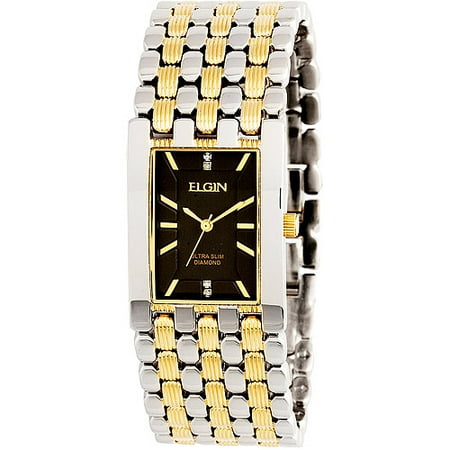 elgin mens diamond watch