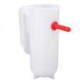thumbnail image 4 of Taza de alimentación de cordero de 800ML, taza de alimentación de leche de plástico grueso para animales de granja, de pie y colgante en la pared, con tetina y pajita, 4 of 8