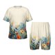 thumbnail image 1 of Balery Floral Mountain Landscape Conjunto de Pijama Infantil de Manga Corta con Estampado – Ropa de Dormir de Algodón Suave-4X-Large, 1 of 4