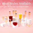 thumbnail image 7 of Prestee 24 Plastic Champagne Flutes Disposable, Rose Gold Plastic Champagne Glasses for Parties, Plastic Cups, Plastic Toasting Glasses, Wedding Cocktail Cups, New Years Eve Party Supplies 2024, 7 of 7