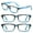 Blue*3, variant on WEMOOTANTS 3 Packs Black Reading Glasses 1.5 for Men Rectangle Spring Hinges Readers 1.0 1.25 1.5 1.75 2.0 2.25 2.5 2.75 3.0 3.5 4.0 5.0 6.0