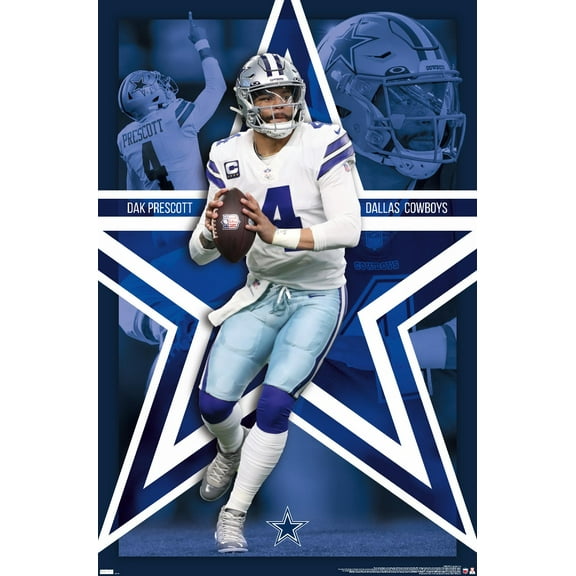 NFL Dallas Cowboys - Dak Prescott 22 Wall Poster, 22.375" x 34"