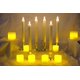 thumbnail image 5 of Paquete de 6 Velas LED Brillar con control remoto y temporizador luz blanca cálida parpadeante marfil, 5 of 5