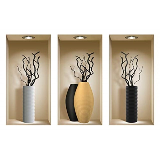 Details about / 3D WALL STICKERS NICHE ILLUSION SET REMOVABLE VINYL