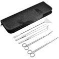 thumbnail image 2 of Tool Set 5 In 1 Stainless Steel Aquarium Tank Water Plant Tweezers Scissors Spatula Sets (ShiKai), 2 of 4