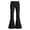 X1Black, variant on GobdXE Girls Solid Flare Jeans Bell Bottom Denim Pants High Waist Stretch Trousers Toddler Little Big Girls Red,11-12 Years