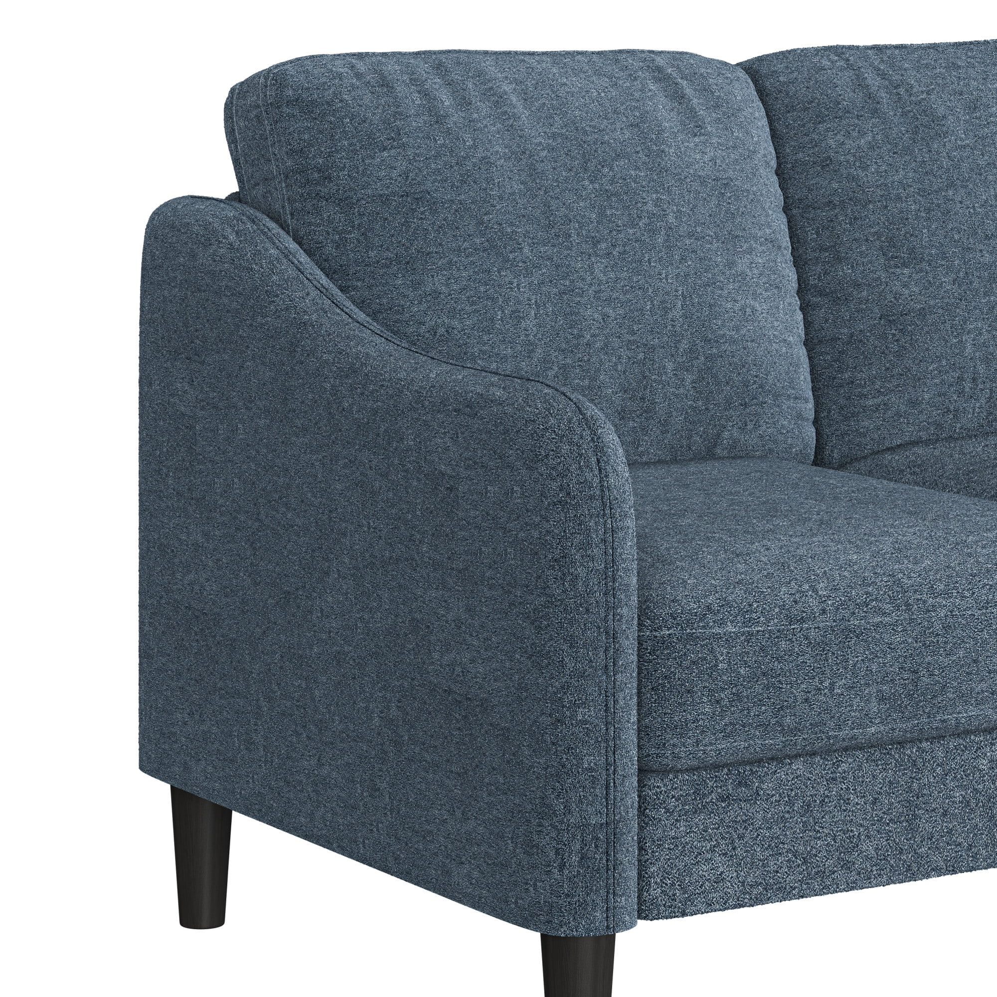 Mainstays Westley Swoop Arm 74" Sofa, Blue Cove