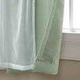 thumbnail image 4 of TOWN & COUNTRY LUXE Talia Double Layer Indoor Curtains, Sheer and Room Darkening Blackout, Grommet Top, Energy Efficient, 2-Pack Set, 52"x108", Mint Green, 4 of 11