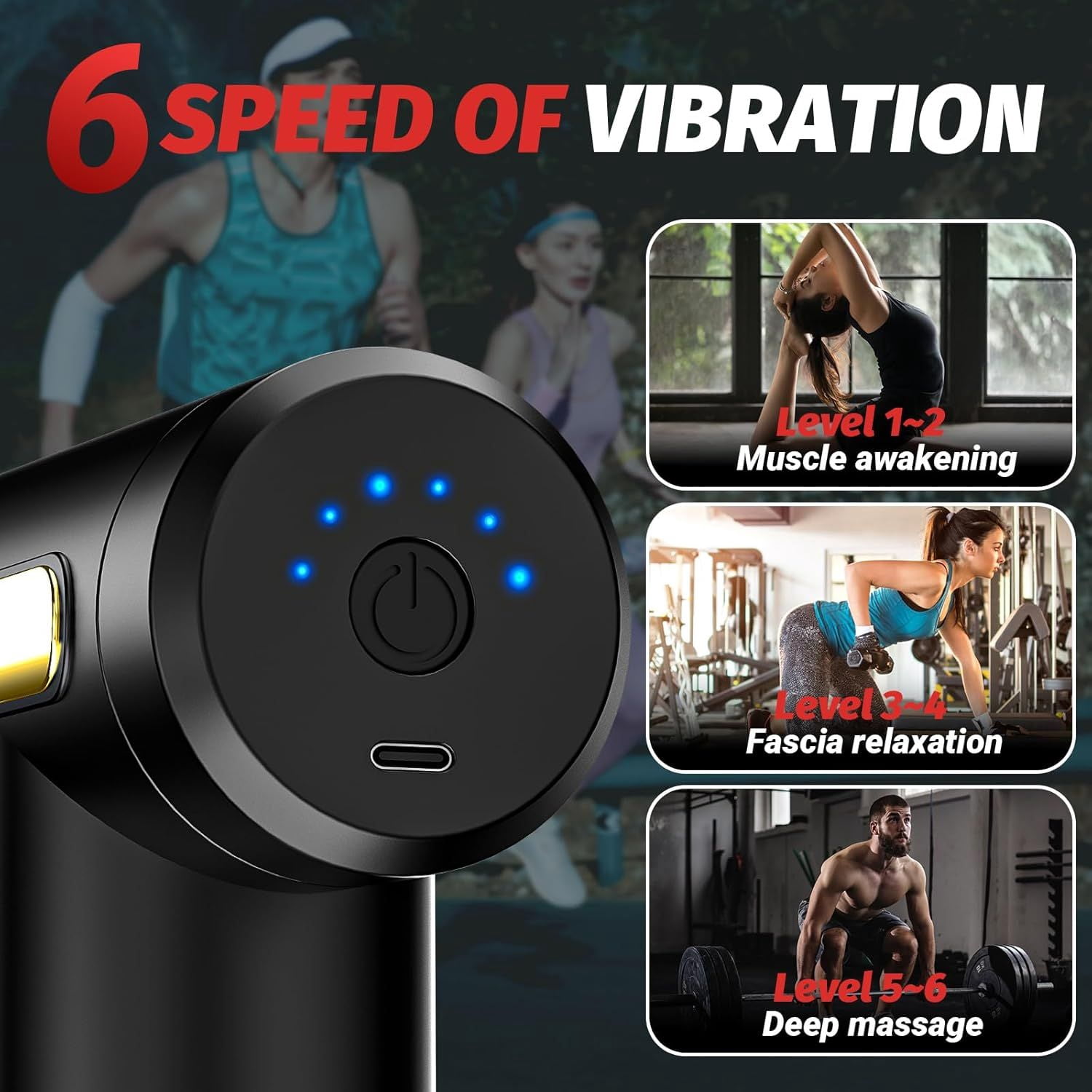 Massage Gun, Small Travel Tool, Massage Gun Deep Tissue,Percussion Handheld Portable Muscle Massager Tool for Full Body Pain Relief, Ideal Gifts for Men, Women