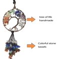 thumbnail image 3 of Decoración de cristal curativo Árbol de la vida Accesorios para colgar en el coche 7 Chakras Piedras Adornos de meditación Decoración de pared Buena suerte Decoración del hogar TUNC Sencillez, 3 of 5
