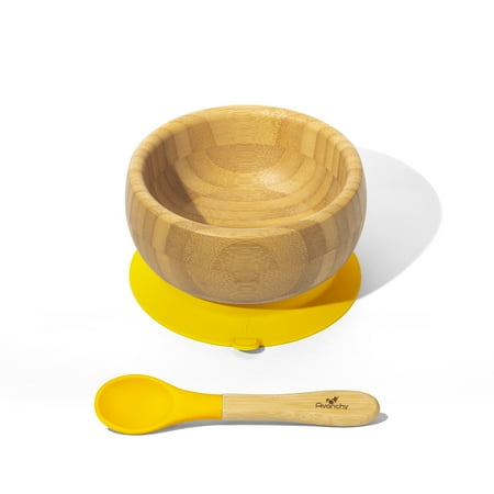 Baby Bowl   Spoon | Bamboo & Silicone
