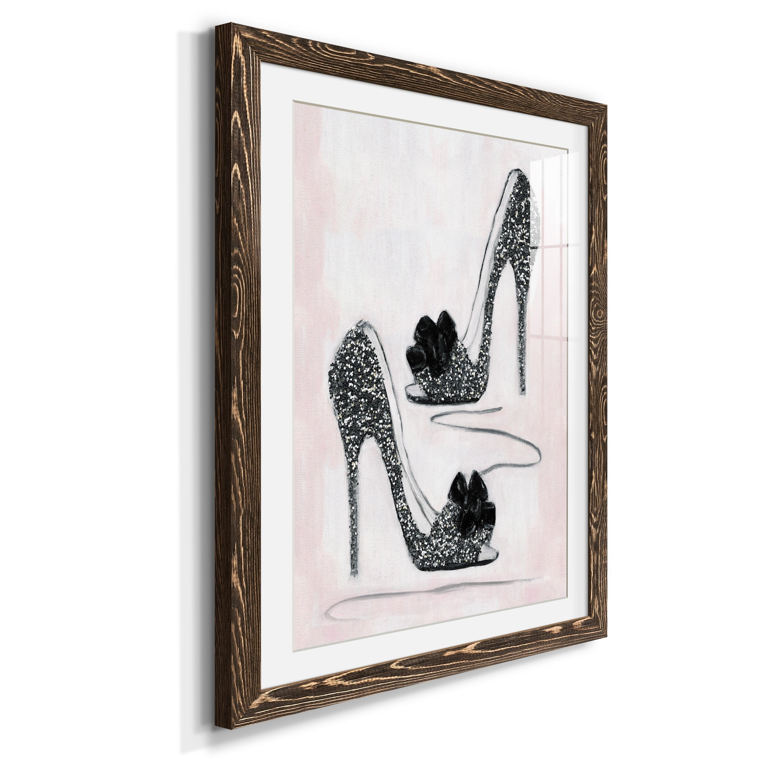 Shoes That Dazzle I - Premium Framed Print - Distressed Barnwood Frame - Ready to Hang