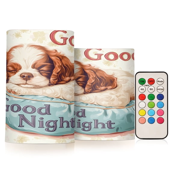 BZSMCE Flameless Candles LED Lights Baby Dog Sleepping Creativity Battery Candles