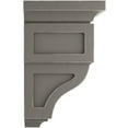 thumbnail image 2 of Ekena Millwork 3 1/2"W x 3 3/4"D x 6"H Mini Reyes Wood Vintage Decor Corbel, Reclaimed Grey, 2 of 6