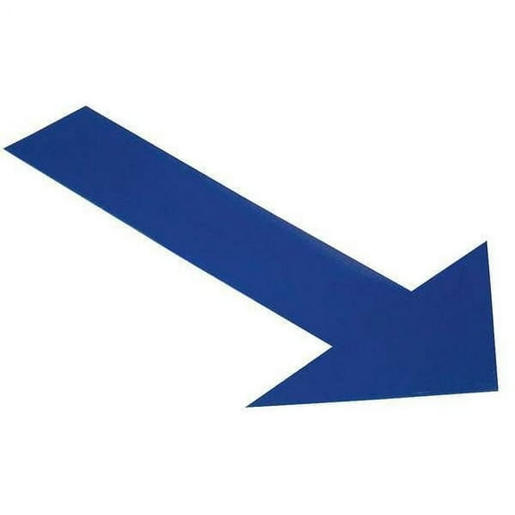 Mighty Line Floor Tape,Blue,6 inx10 in,Arrow,PK50 ARROW10B